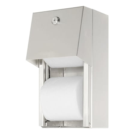 Surface Mounted Dual Roll Toilet Tissue Dispenser